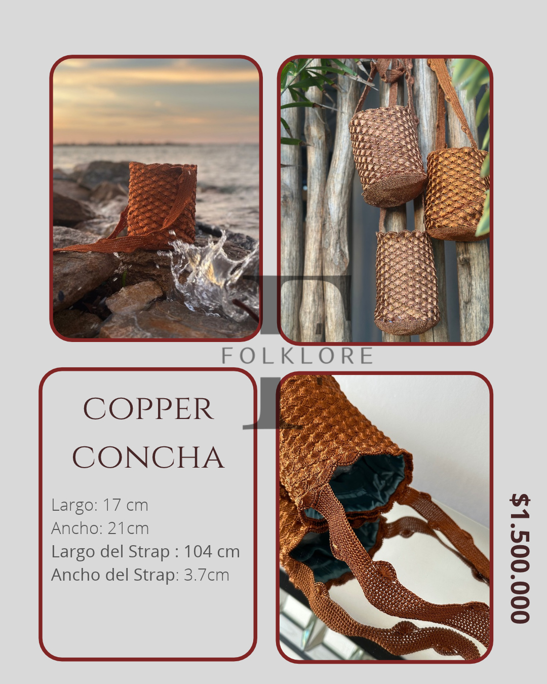 Copper Concha: fotografías originales del catálogo Folklore