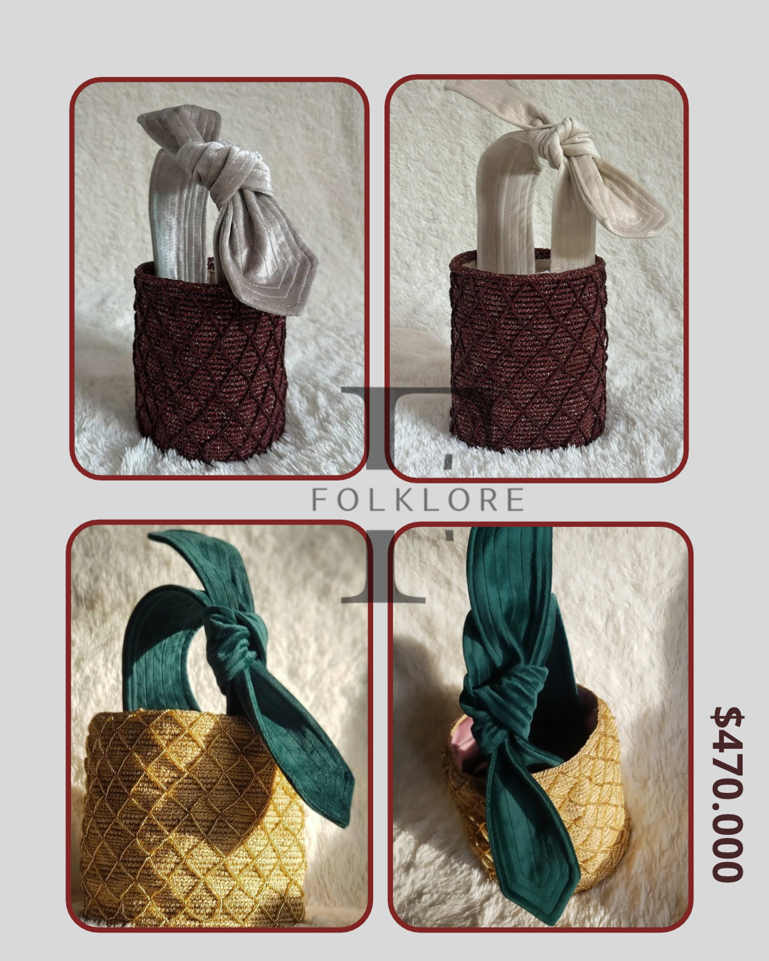 Combinaciones de tejido y color — catálogo original Folklore