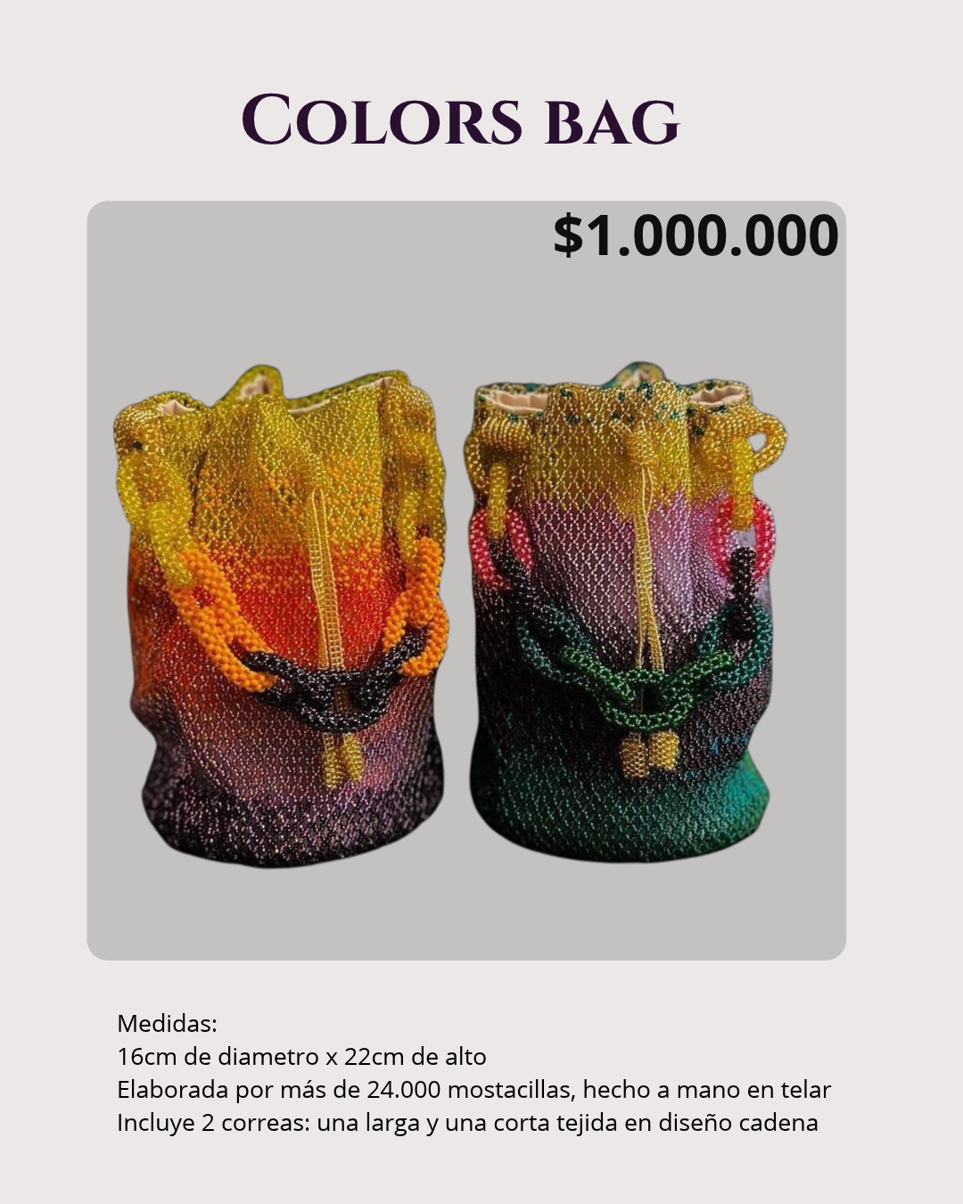 Colors Bag — fotografías originales del catálogo Folklore
